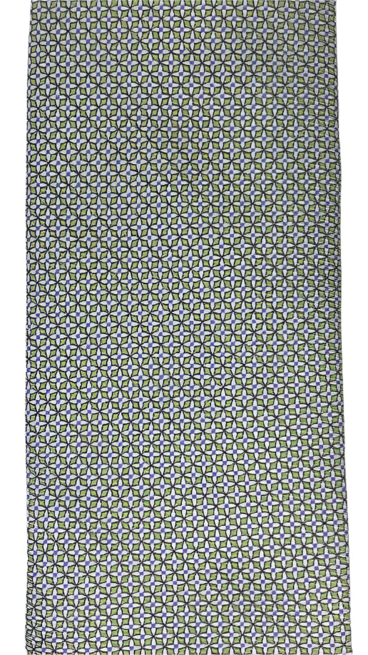 Geometric Green Necktie