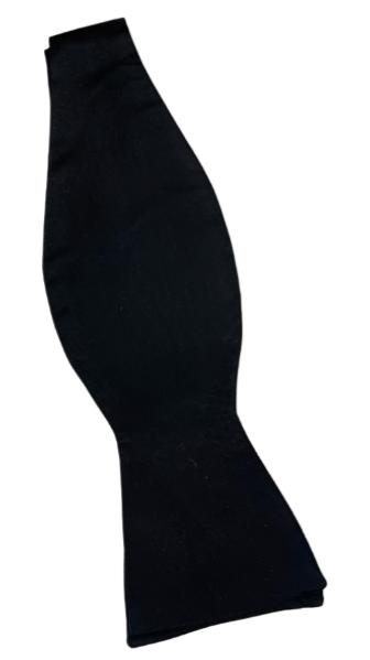 Classic Black Italian Silk Bow Tie