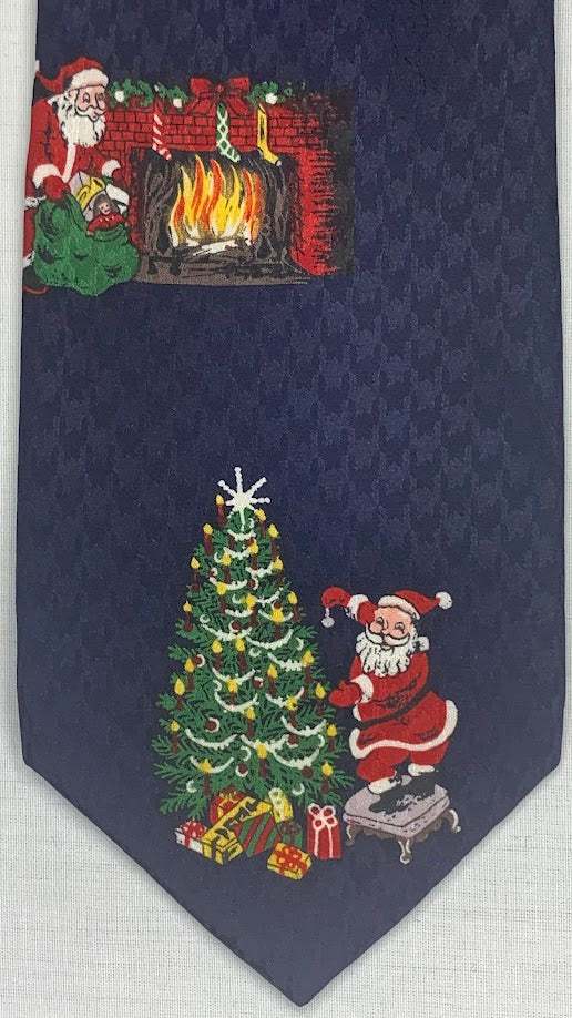 Festive Christmas Tie - Santa's Holiday Cheer
