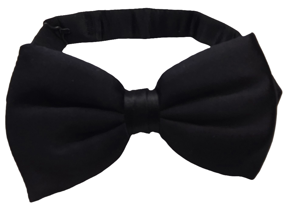 Black Pre-tied Bowtie