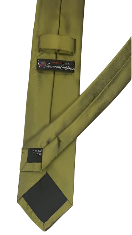Olive Green Silk Necktie