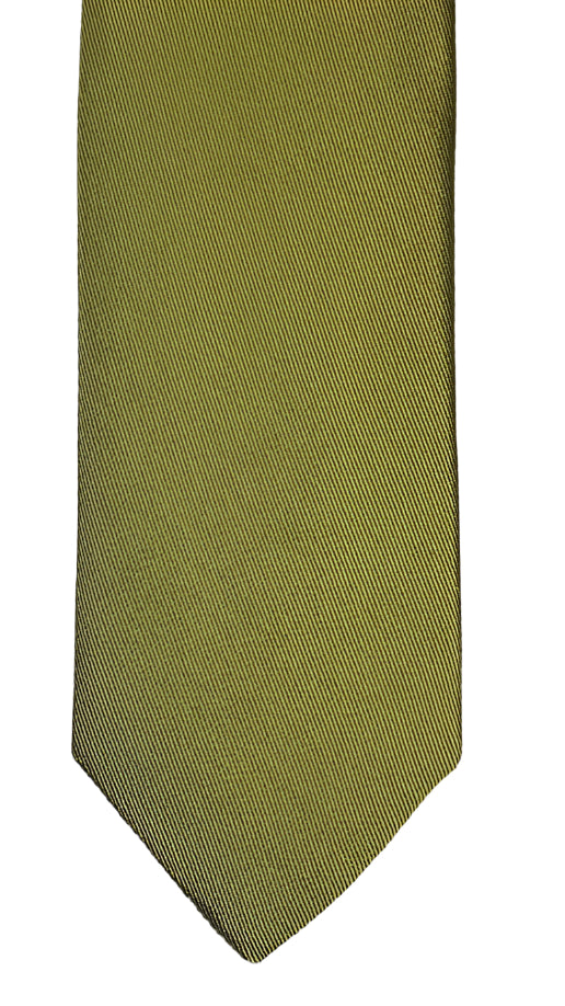 Olive Green Silk Necktie