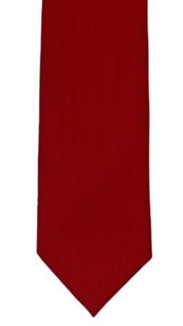 Solid Red Wool Tie
