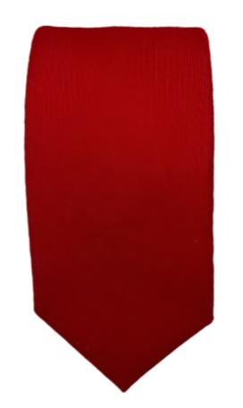 Solid Red Wool Tie