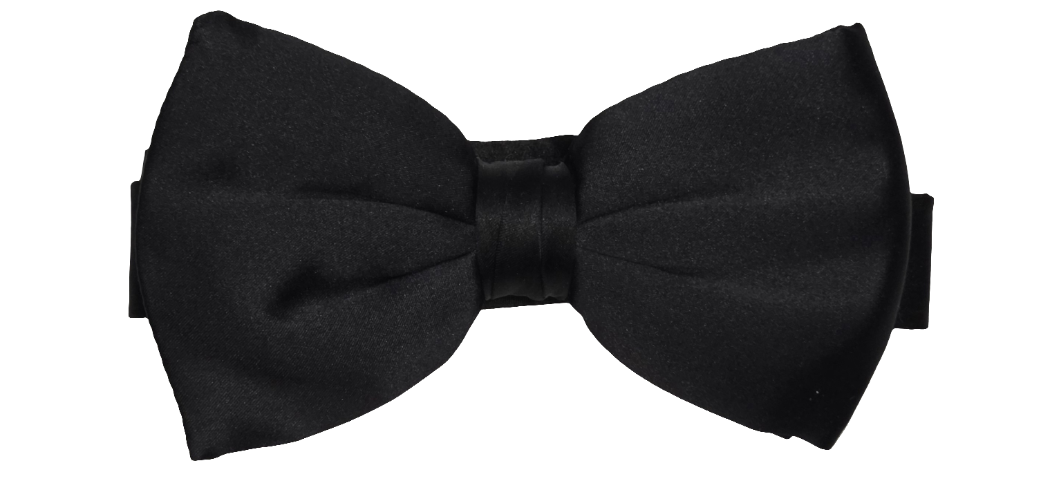 Black Pre-tied Bowtie